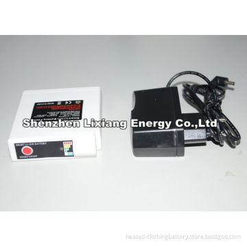 7.4v 4400mah Heated Jacket Battery Pack 4 Temp Control For Garment